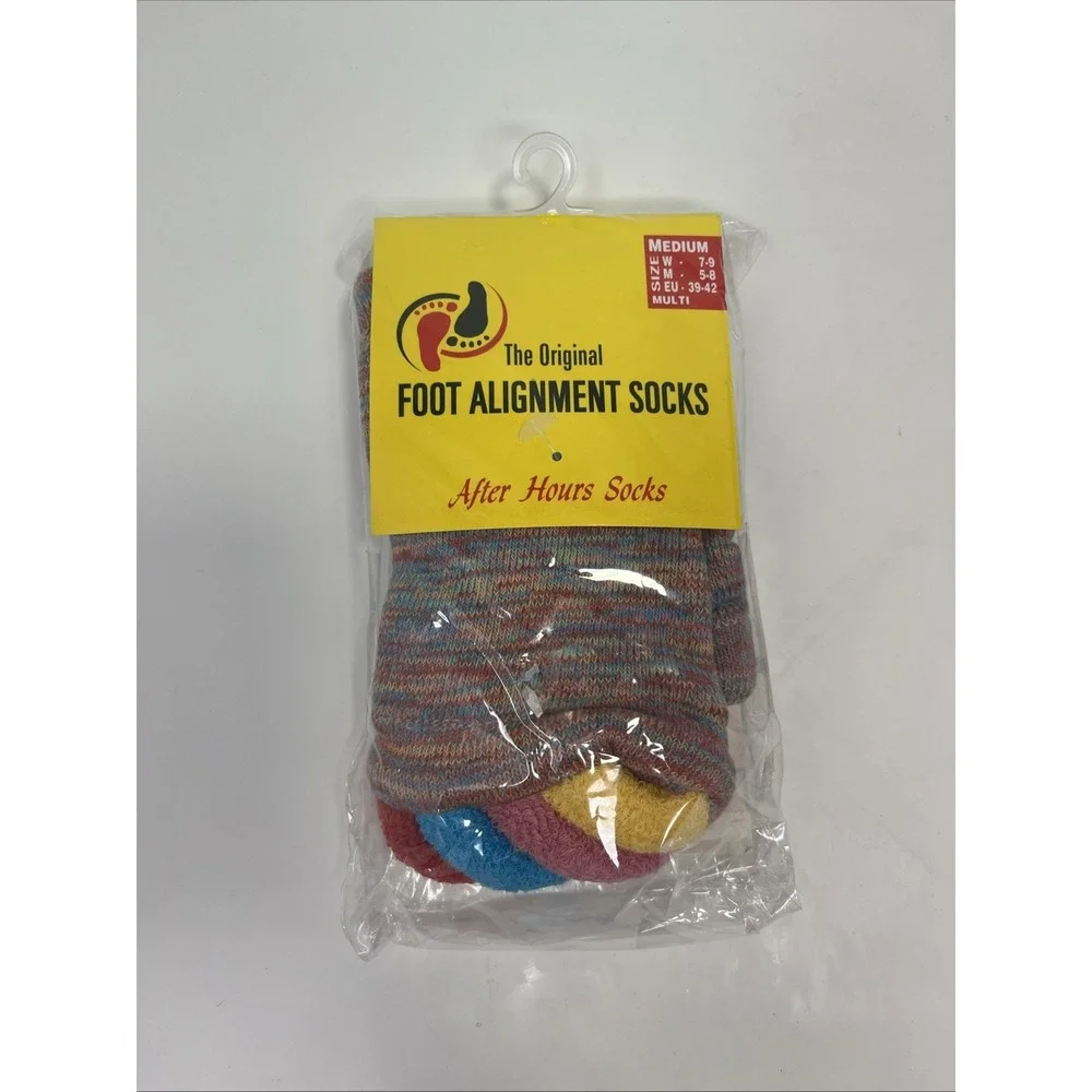 The Original FOOT ALIGNMENT Socks Medium W 7-9 M 5-8 Multi New